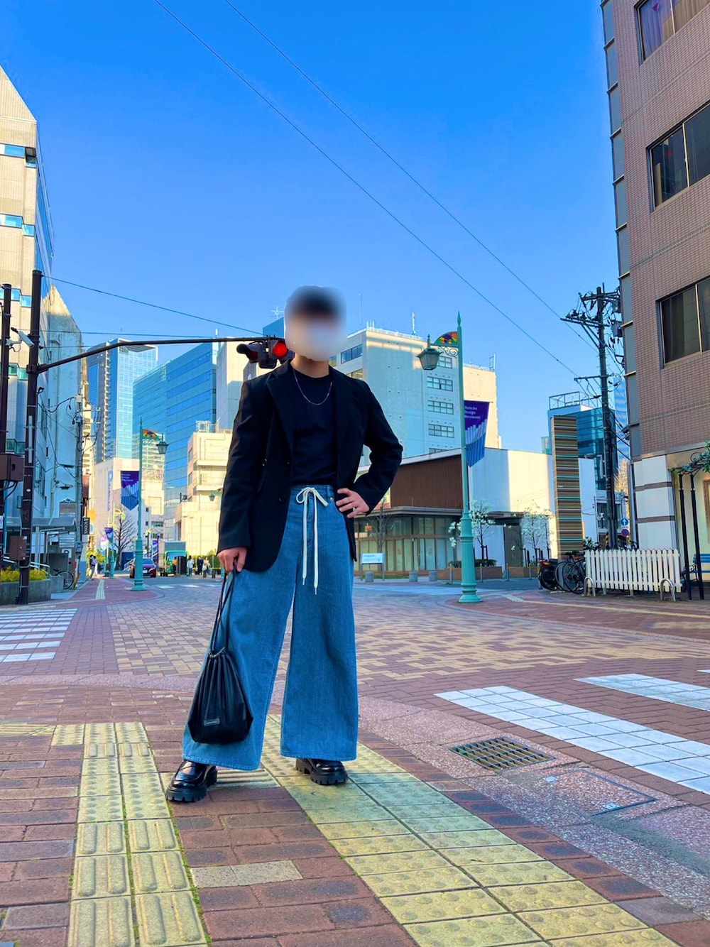 MM6 Maison Margielaのテーラードジャケットを使った人気ファッション