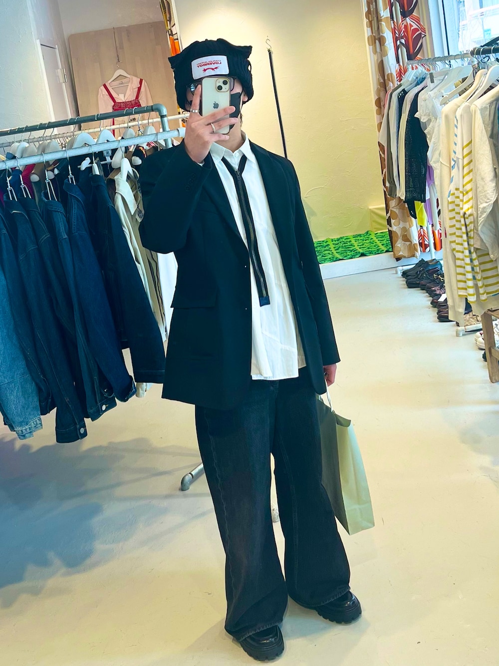 MM6 Maison Margiela パール付きテーラードジャケット MM6 Maison Margiela パール付きテーラードジャケット