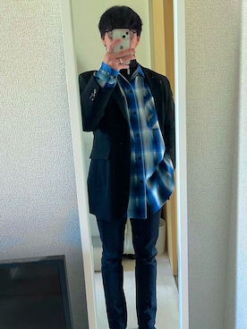 「MM6 Maison Margiela（ｴﾑｴﾑｼｯｸｽ ﾒｿﾞﾝ ﾏﾙｼﾞｪﾗ）のアイテム（ジャケット/アウター）」を使った、yutaさん（メンズ・163cm）の春コーディネート
