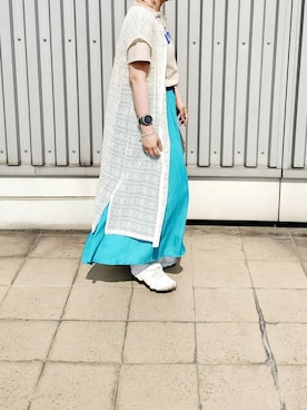 「in the groove（インザグルーヴ）のアイテム」を使った、ℽαʙʋさん（レディース・162cm）の夏コーディネート