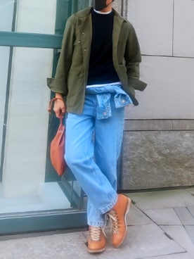 「アイテム（つなぎ/オールインワン）」を使った、tutimurajyaku1997さん（メンズ・172cm）の秋コーディネート