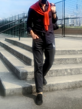 「アイテム（パンツ）」を使った、tutimurajyaku1997さん（メンズ・172cm・50代）の秋コーディネート