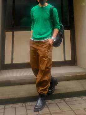 「アイテム（パンツ）」を使った、tutimurajyaku1997さん（メンズ・172cm・50代）の秋コーディネート