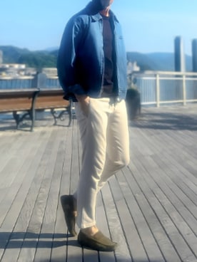 「アイテム（パンツ）」を使った、tutimurajyaku1997さん（メンズ・172cm・50代）の秋コーディネート