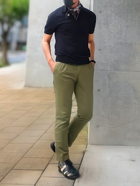 「GAP（ギャップ）のアイテム」を使った、tutimurajyaku1997さん（メンズ・172cm）の夏コーディネート