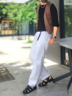 「GAP（ギャップ）のアイテム」を使った、tutimurajyaku1997さん（メンズ・172cm）の夏コーディネート