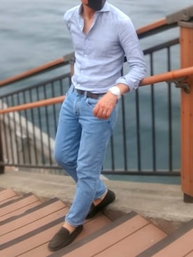 「TOD’S（トッズ）のアイテム」を使った、tutimurajyaku1997さん（メンズ・172cm）の夏コーディネート