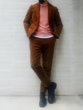 「アイテム（テーラードジャケット）」を使った、tutimurajyaku1997さん（メンズ・172cm）の秋コーディネート