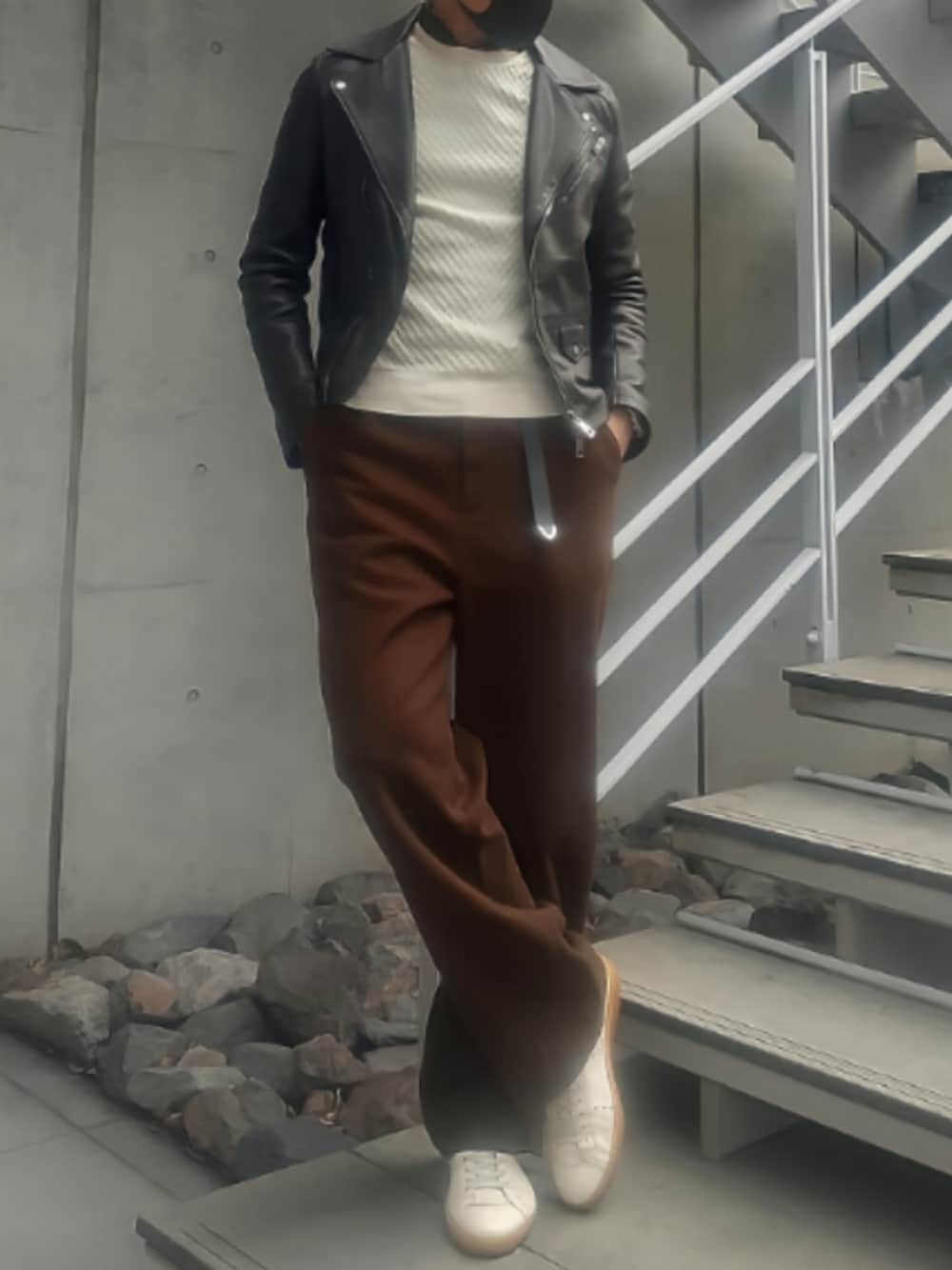 JOURNAL STANDARDのセットアップ（ブラウン系）を使ったメンズ人気