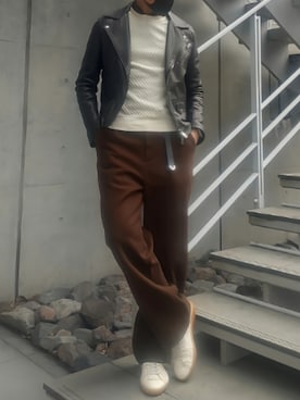 「Gran Sasso（グランサッソ）のアイテム」を使った、tutimurajyaku1997さん（メンズ・172cm）の冬コーディネート