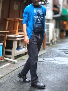 「ワイドデニム」｜tutimurajyaku1997さん（メンズ・172cm）の春コーディネート