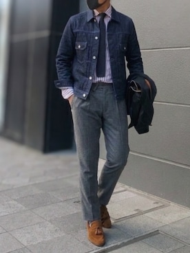 「UNITED ARROWS（ユナイテッドアローズ）のアイテム（シャツ/ブラウス）」を使った、tutimurajyaku1997さん（メンズ・172cm）の秋コーディネート