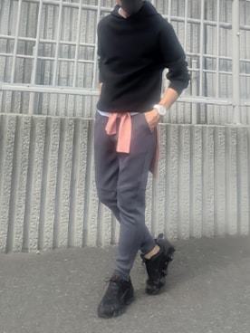 「アイテム（スウェットパンツ）」を使った、tutimurajyaku1997さん（メンズ・172cm・50代）の秋コーディネート