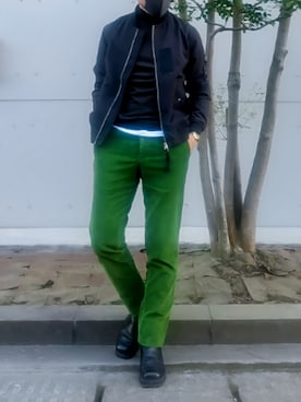 「アイテム（MA-1）」を使った、tutimurajyaku1997さん（メンズ・172cm）の冬コーディネート