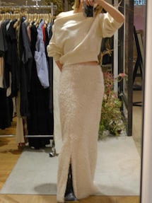 Htage】バックオープンオフショルスウェット｜アングリッド（Ungrid