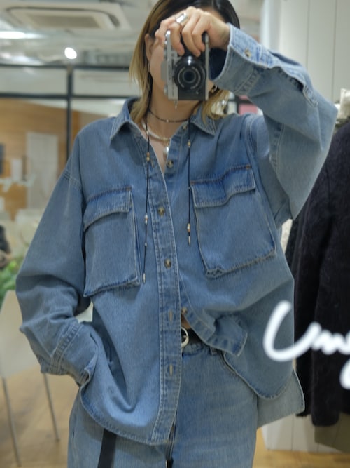 デニムルーズシャツ