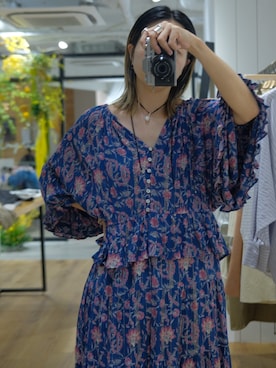 「アイテム（ワンピース/ドレス）」を使った、西部結花さん（レディース・170cm）の秋コーディネート