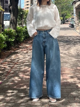 西部結花さん（レディース・170cm）の春コーディネート