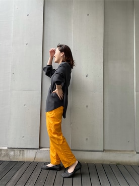 「Ungrid（アングリッド）のアイテム（ブレスレット）」を使った、大熊亜美さん（レディース・155cm）の春コーディネート