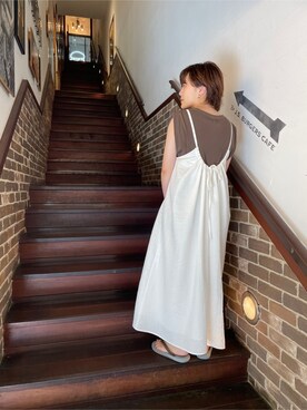 大熊亜美さん（レディース・155cm）の夏コーディネート