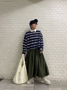 大熊亜美さん（レディース・155cm）の冬コーディネート