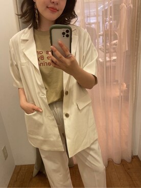 大熊亜美さん（レディース・155cm）の春コーディネート