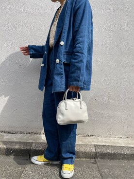 大熊亜美さん（レディース・155cm）の春コーディネート