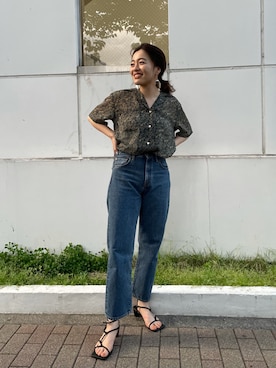 大熊亜美さん（レディース・155cm）の春コーディネート