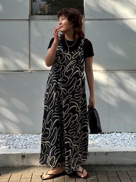 大熊亜美さん(レディース・157cm)の夏コーディネート