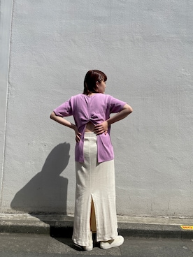 大熊亜美さん（レディース・157cm）の春コーディネート