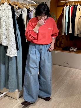 「ungrid コーデ」｜大熊亜美さん（レディース・157cm）の冬コーディネート