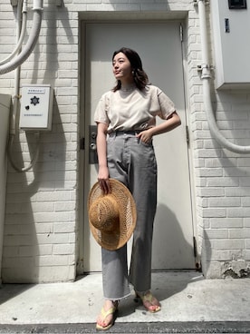 大熊亜美さん（レディース・155cm）の春コーディネート