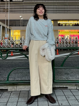 大熊亜美さん（レディース・157cm）の秋コーディネート