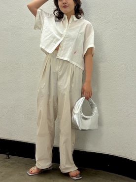 「ungrid コーデ」｜大熊亜美さん（レディース・157cm）の夏コーディネート