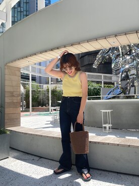 大熊亜美さん（レディース・157cm）の夏コーディネート