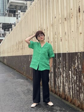 大熊亜美さん(レディース・155cm)の春コーディネート