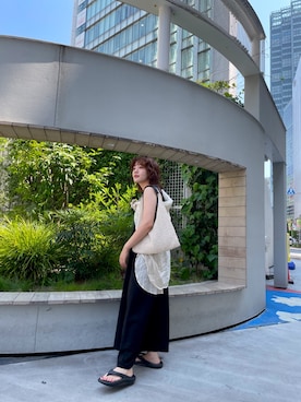 大熊亜美さん(レディース・157cm)の夏コーディネート