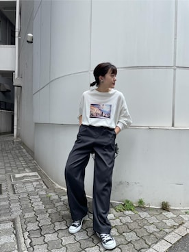 大熊亜美さん(レディース・155cm)の夏コーディネート