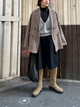 大熊亜美さん（レディース・155cm）の秋コーディネート