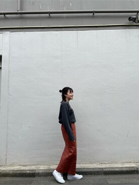 大熊亜美さん(レディース・155cm)の春コーディネート