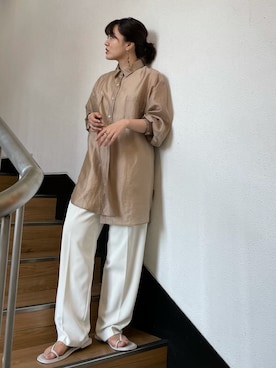 大熊亜美さん（レディース・155cm）の春コーディネート