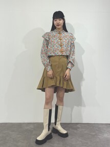 ヘムフリルミドルスカート|ジュエティ(jouetie)アウトレット ヘムフリルミドルスカート|ジュエティ(jouetie)アウトレット