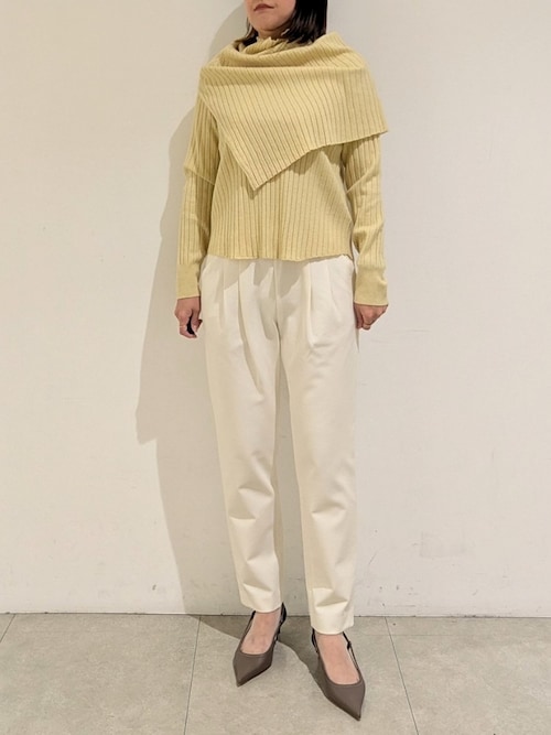 qualite 2WAYバックピーチタックパンツ 38 2WAYバックピーチタックパンツ｜qualite / カリテ