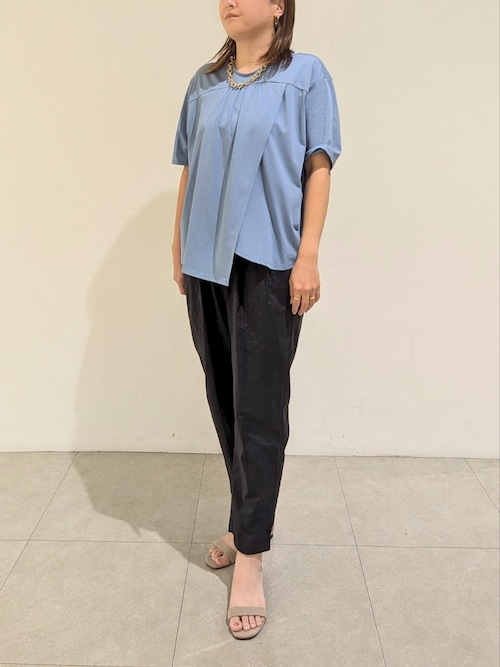 アシメフロントカットソー qualite tシャツ アシメフロントカットソー レディース