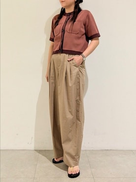 「qualite（カリテ）のアイテム（パンツ）」を使った、koeさん（レディース・160cm）の秋コーディネート