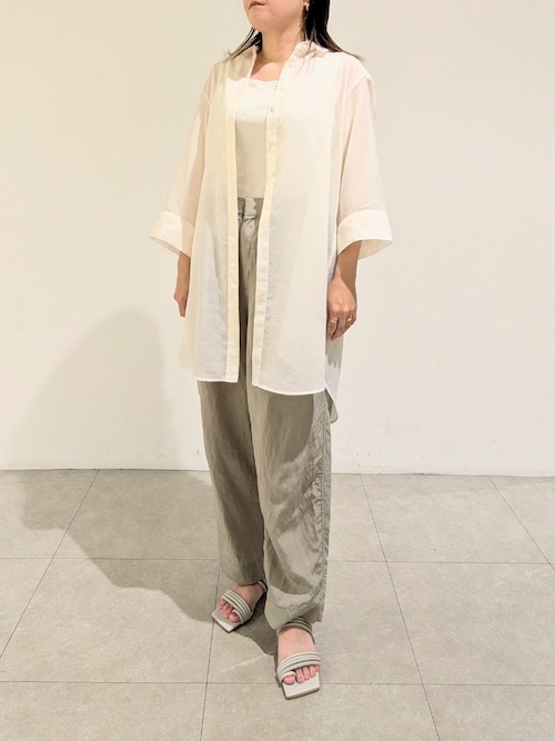 qualite（カリテ） パンツ フィブリルポプリンドロストパンツ