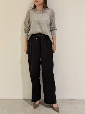 「ドットパンツ」｜koeさん（レディース・160cm）の夏コーディネート