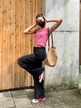 「Max Mara（マックスマーラ）のアイテム（パンツ）」を使った、_n_a_o_m_i_さん（レディース・169cm）の夏コーディネート