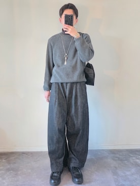 「SINSS（シンス）のアイテム（アクセサリー）」を使った、MONO.さん（メンズ・178cm）の冬コーディネート