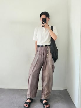 「アイテム（イヤーカフ）」を使った、MONO.さん（メンズ・178cm）の秋コーディネート